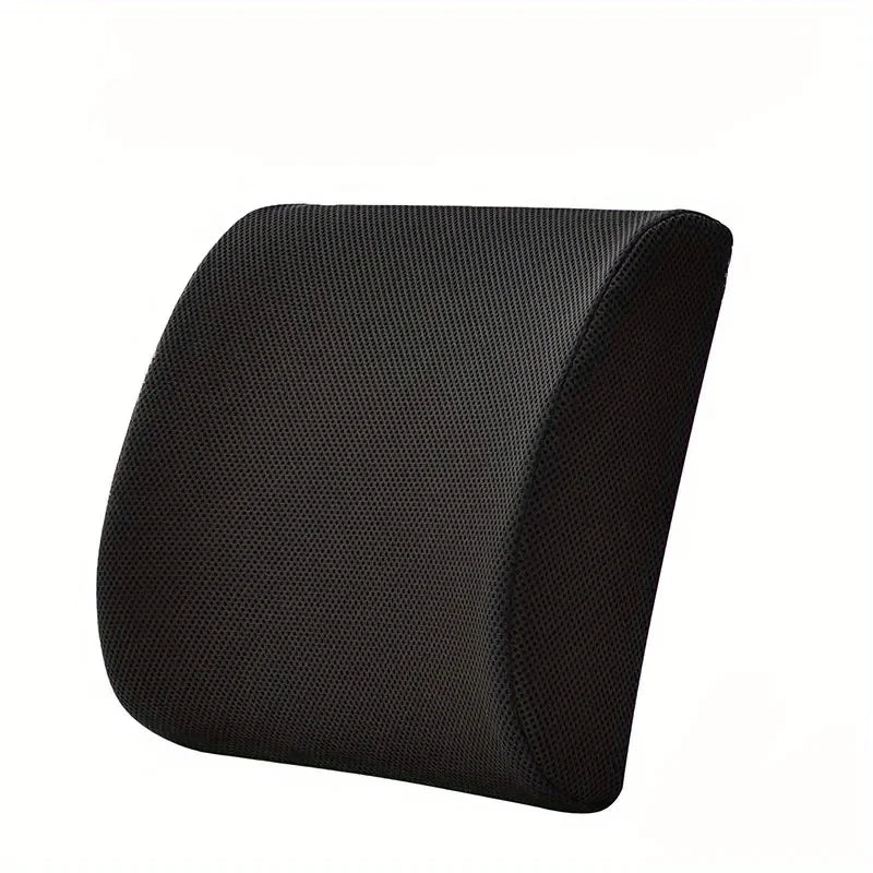 Lumbar Support Pillow, Ergonomic Design, Removable Cover, Universal Fit