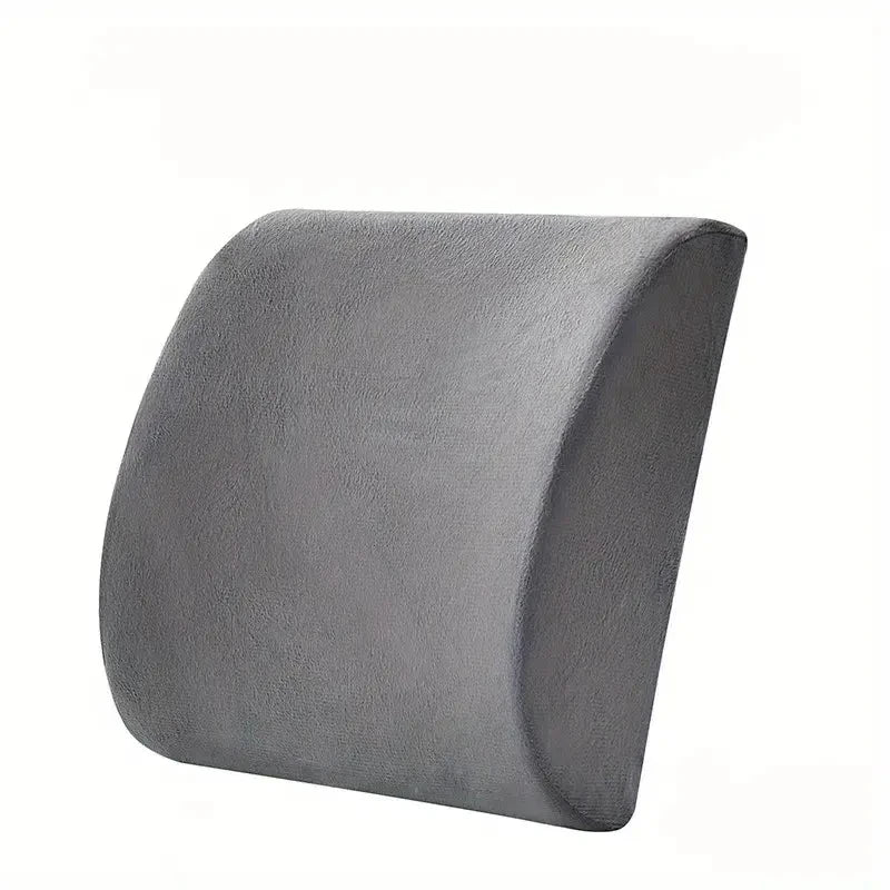 Lumbar Support Pillow, Ergonomic Design, Removable Cover, Universal Fit