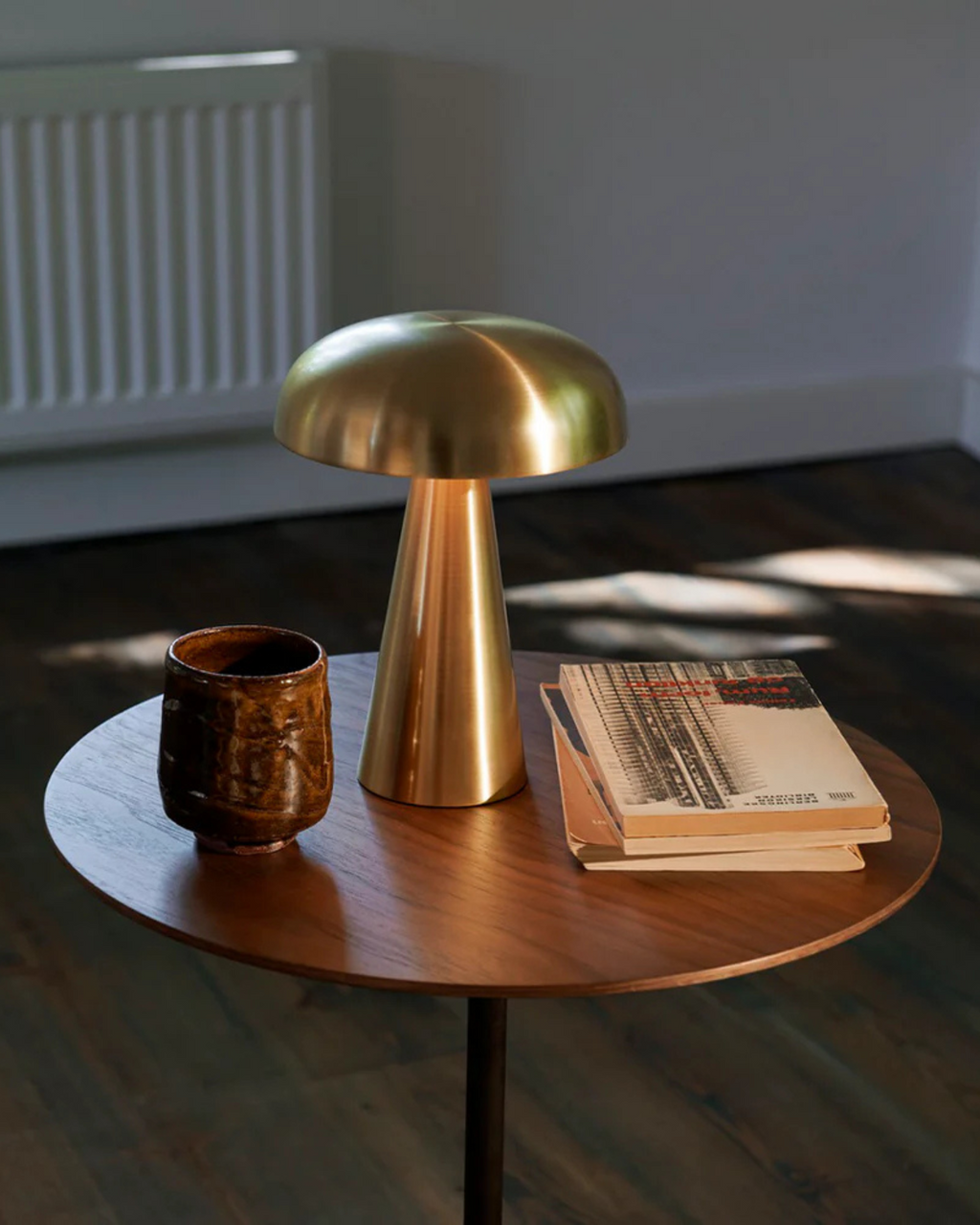 LuméaForm: Designer Table Lamp Made of Metal with Conical Base & Ambient Light – for Nightstands & Living Areas