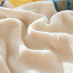 Lumenvogel: Cotton blankets in elegant bird design with floral print & soft texture – for sofa & bed