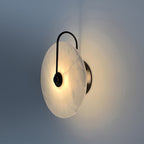 LumiAlba: Alabaster Wall Light – Elegant Lighting for Stylish Spaces
