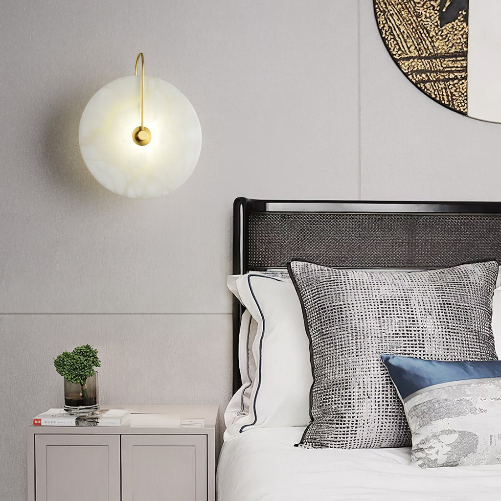 LumiAlba: Alabaster Wall Light – Elegant Lighting for Stylish Spaces