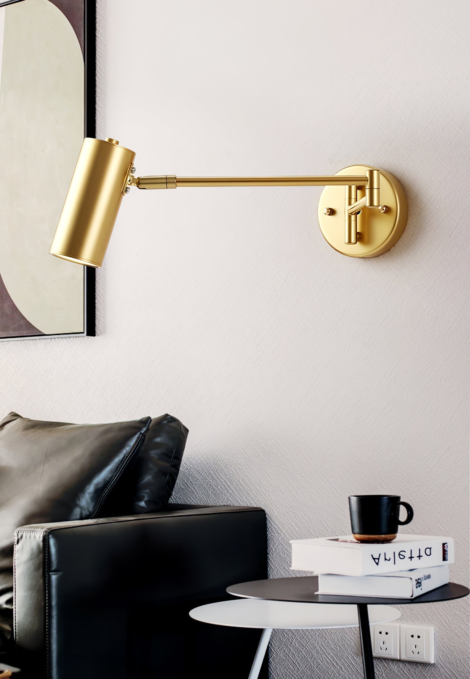 LumiArm: Swiveling LED Wall Lamp – Modern Reading Lamp in Minimalist Design