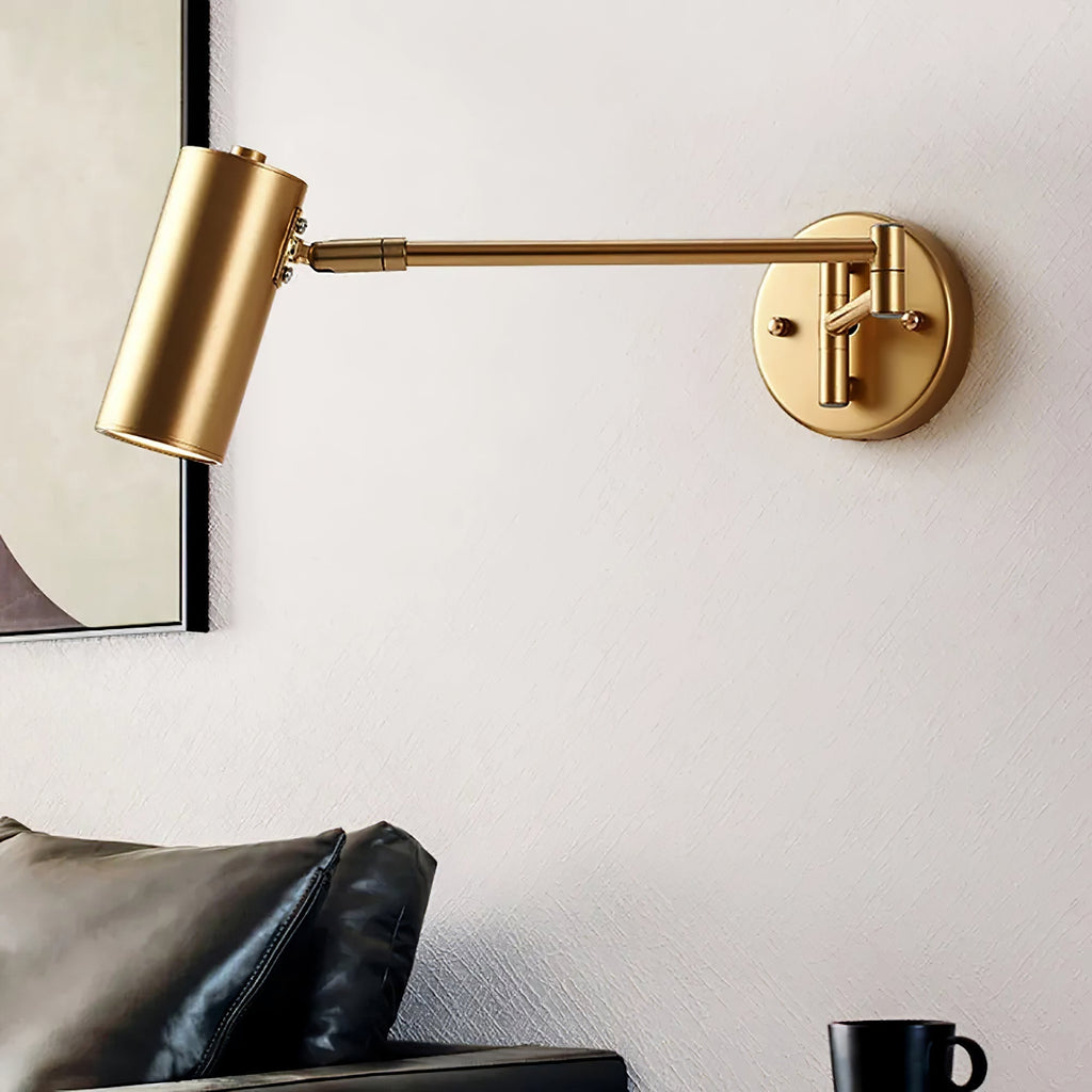 LumiArm: Swiveling LED Wall Lamp – Modern Reading Lamp in Minimalist Design