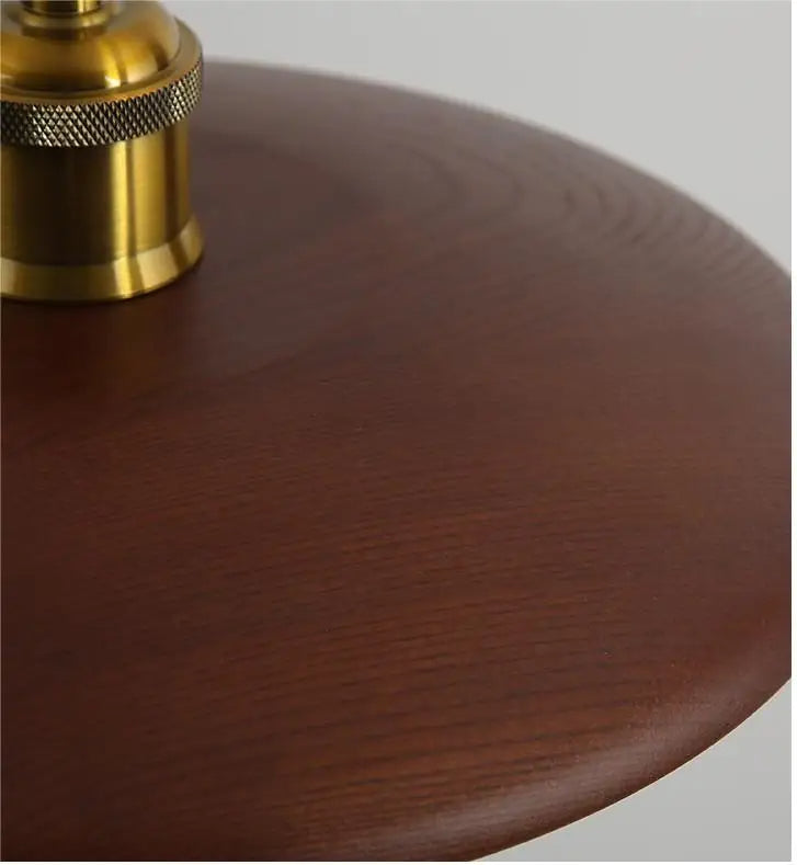LumiArte: Wooden Pendant Light with Stained Glass – Modern LED Lighting for Dining Rooms & Living Rooms