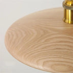 LumiArte: Wooden Pendant Light with Stained Glass – Modern LED Lighting for Dining Rooms & Living Rooms