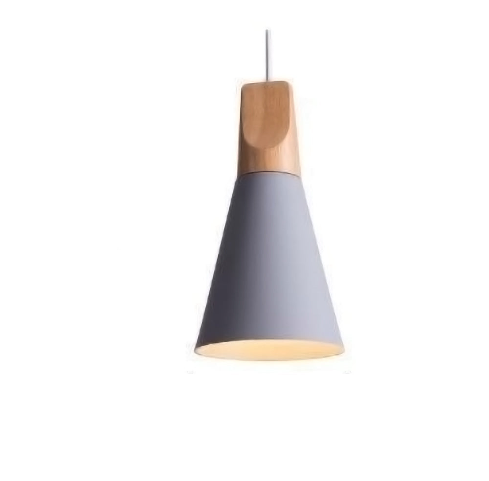LumiBard: Scandinavian Wooden Pendant Light made of Metal & Oak – Ideal for Children's Rooms & Reading Corners
