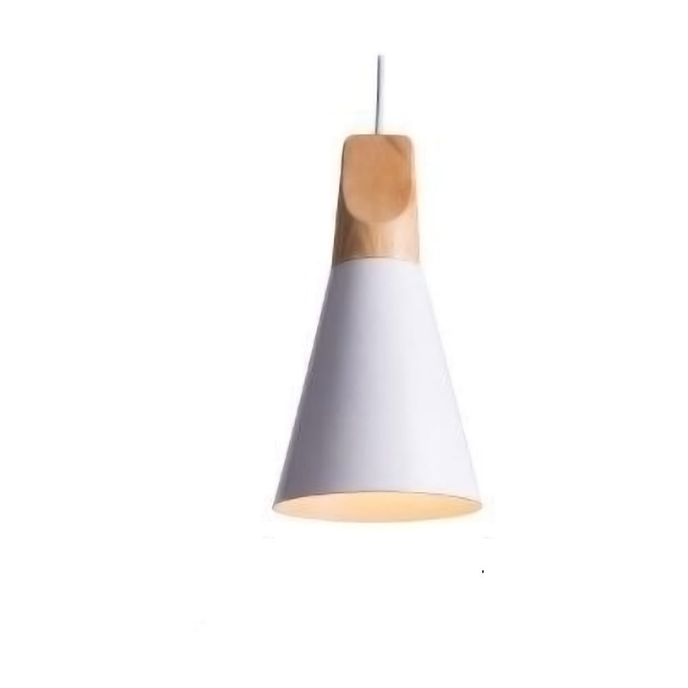 LumiBard: Scandinavian Wooden Pendant Light made of Metal & Oak – Ideal for Children's Rooms & Reading Corners