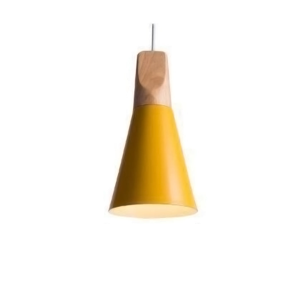LumiBard: Scandinavian Wooden Pendant Light made of Metal & Oak – Ideal for Children's Rooms & Reading Corners