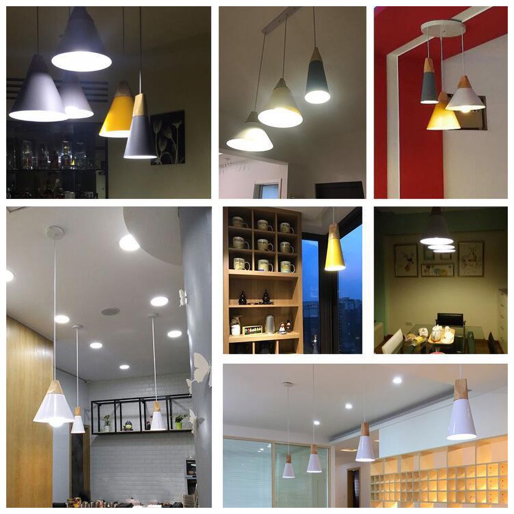 LumiBard: Scandinavian Wooden Pendant Light made of Metal & Oak – Ideal for Children's Rooms & Reading Corners
