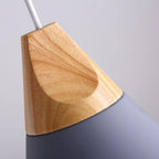 LumiBard: Scandinavian Wooden Pendant Light made of Metal & Oak – Ideal for Children's Rooms & Reading Corners