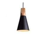LumiBard: Scandinavian Wooden Pendant Light made of Metal & Oak – Ideal for Children's Rooms & Reading Corners