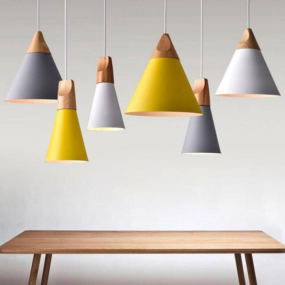 LumiBard: Scandinavian Wooden Pendant Light made of Metal & Oak – Ideal for Children's Rooms & Reading Corners