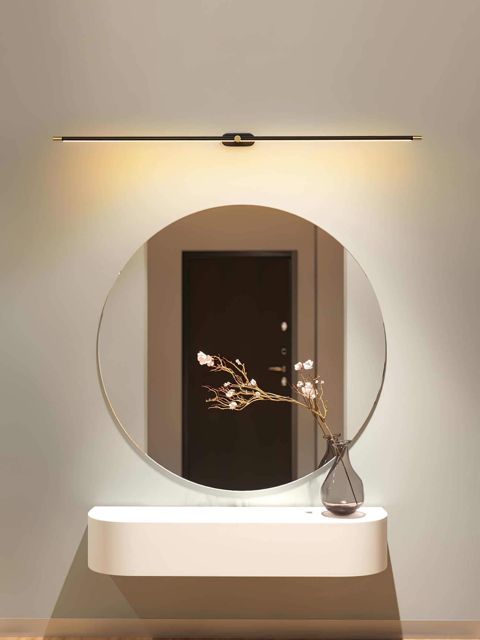 LumiBaton: Wireless LED Wall Light – Rechargeable Wall Lamp in Minimalist Design