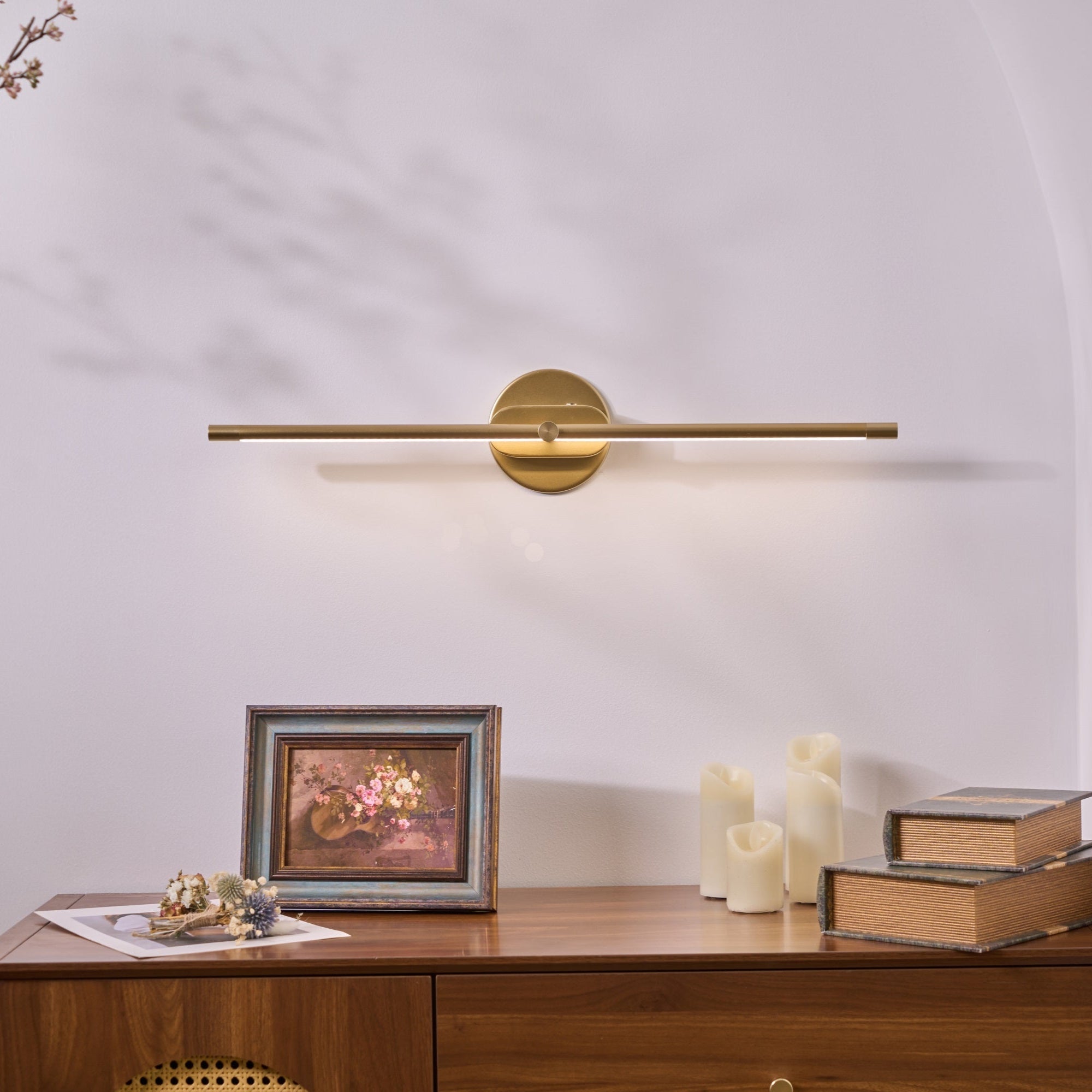 LumiBaton: Wireless LED Wall Light – Rechargeable Wall Lamp in Minimalist Design
