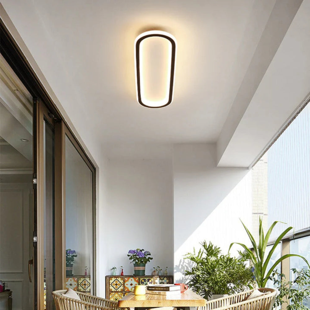 LumiCorr: Slim LED Ceiling Light with Modern Look & Even Light – for Hallways & Living Areas