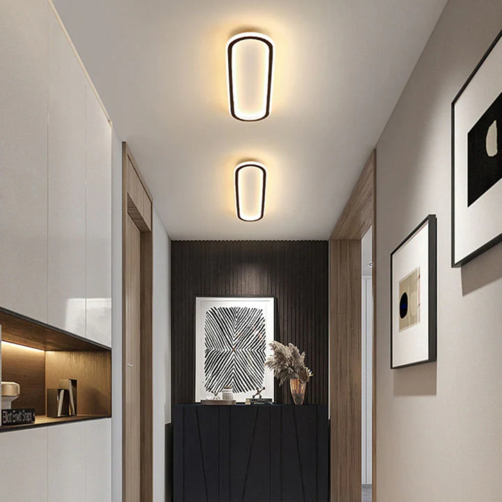 LumiCorr: Slim LED Ceiling Light with Modern Look & Even Light – for Hallways & Living Areas