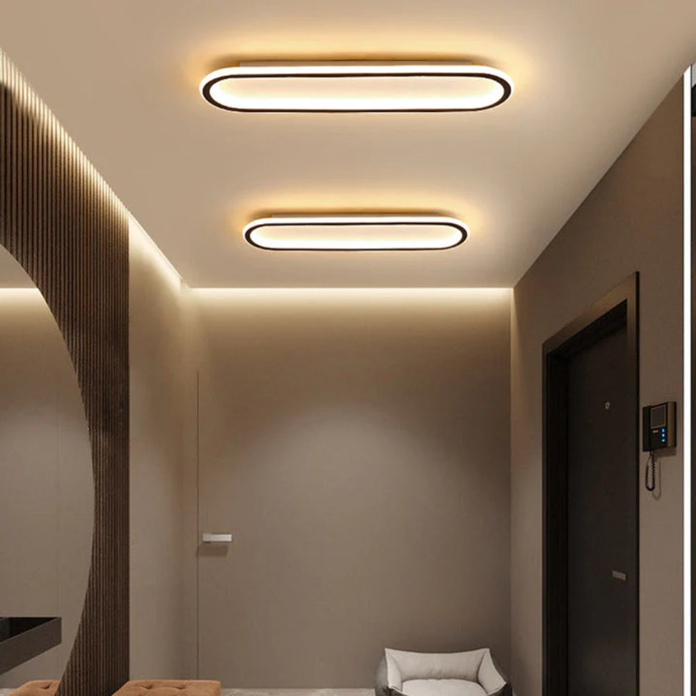 LumiCorr: Slim LED Ceiling Light with Modern Look & Even Light – for Hallways & Living Areas