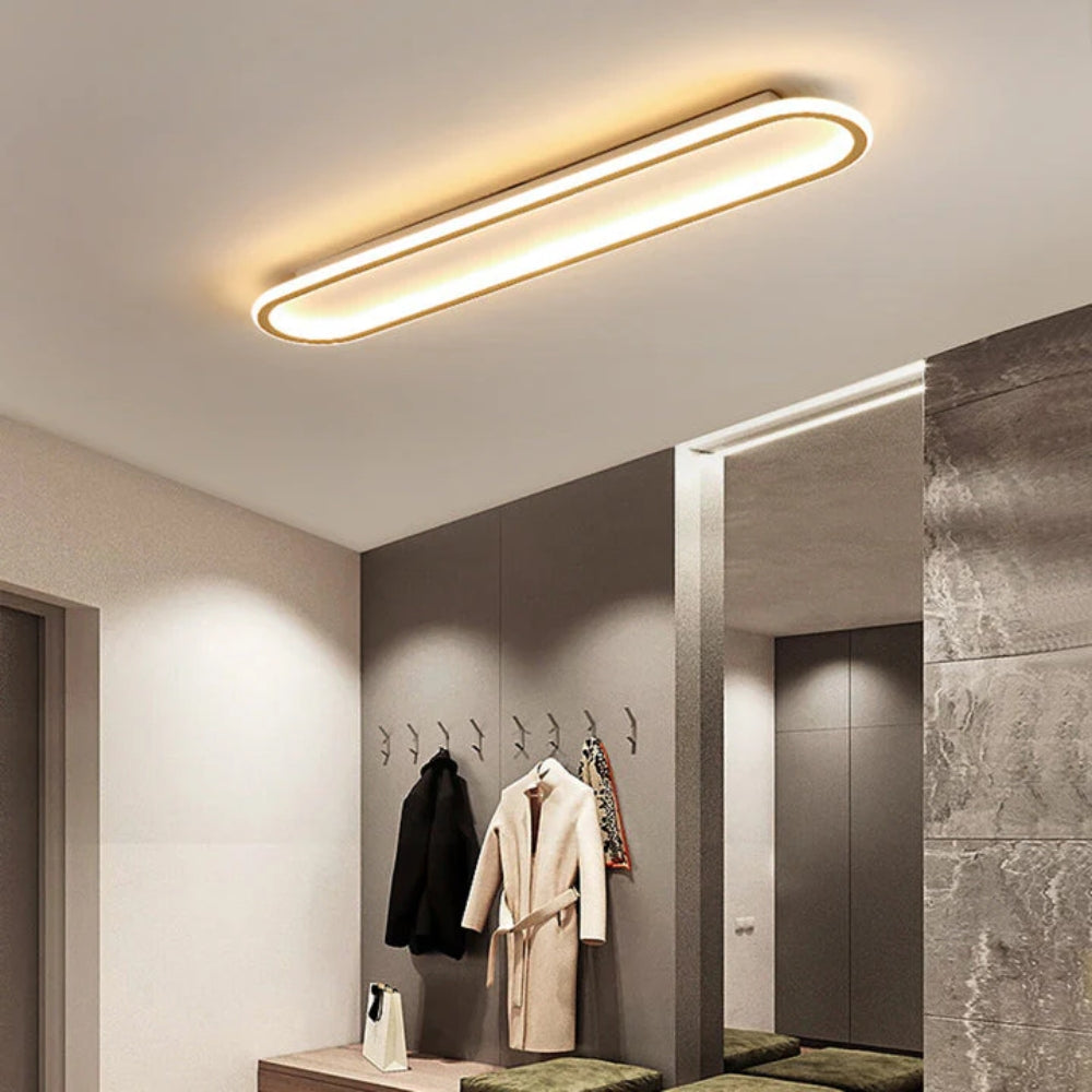 LumiCorr: Slim LED Ceiling Light with Modern Look & Even Light – for Hallways & Living Areas
