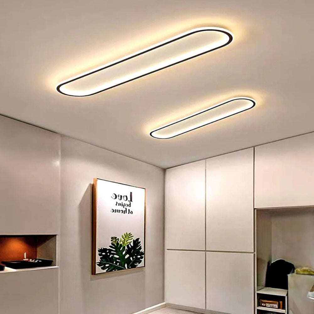 LumiCorr: Slim LED Ceiling Light with Modern Look & Even Light – for Hallways & Living Areas