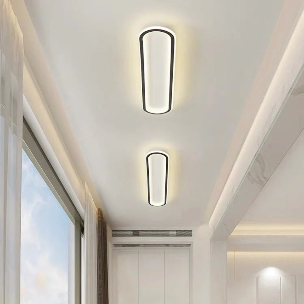 LumiCorr: Slim LED Ceiling Light with Modern Look & Even Light – for Hallways & Living Areas