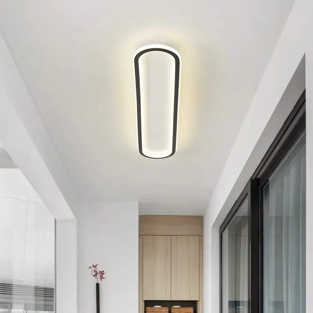 LumiCorr: Slim LED Ceiling Light with Modern Look & Even Light – for Hallways & Living Areas
