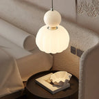 LumiDéco: Art Deco Pendant Light with Cream Shade – Elegant Hanging Lamp