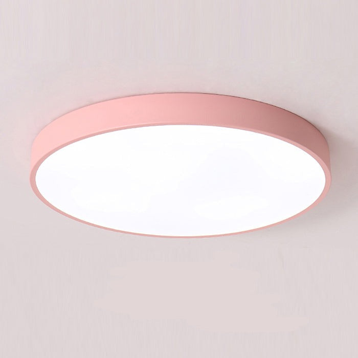 LumiDisc: Round LED Ceiling Light – Flat Surface-Mounted Lamp in Modern Design