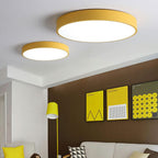 LumiDisc: Round LED Ceiling Light – Flat Surface-Mounted Lamp in Modern Design