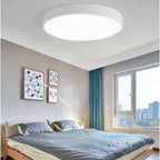LumiDisc: Round LED Ceiling Light – Flat Surface-Mounted Lamp in Modern Design