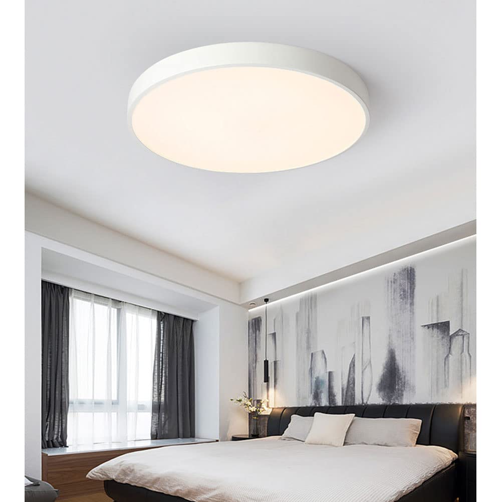 LumiDisc: Round LED Ceiling Light – Flat Surface-Mounted Lamp in Modern Design