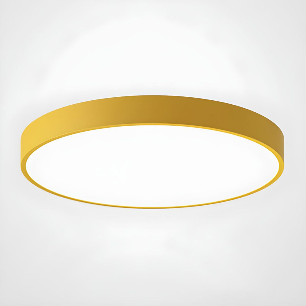 LumiDisc: Round LED Ceiling Light – Flat Surface-Mounted Lamp in Modern Design