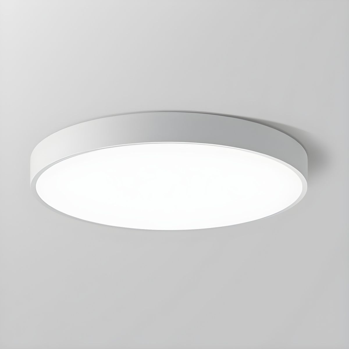 LumiDisc: Round LED Ceiling Light – Flat Surface-Mounted Lamp in Modern Design