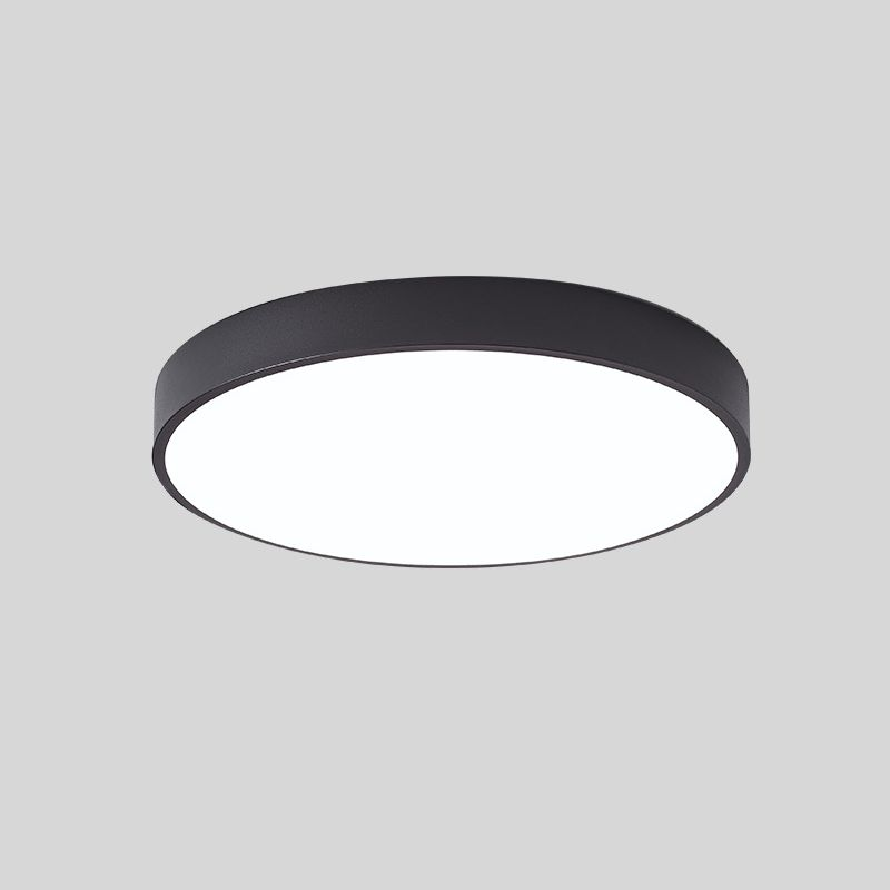 LumiDisc: Round LED Ceiling Light – Flat Surface-Mounted Lamp in Modern Design