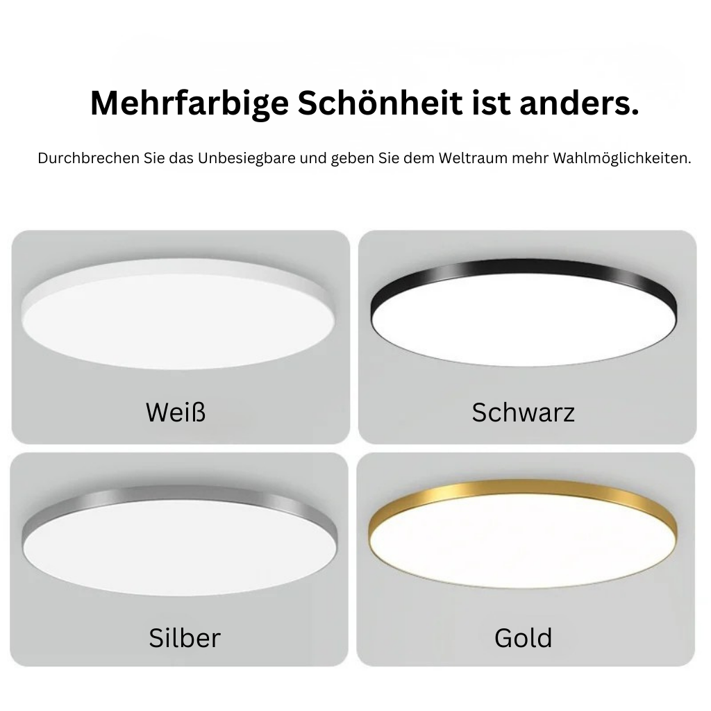 LumiÉpure: Round LED Ceiling Light Minimalistic – Modern & Energy-Saving for Living Room & Bedroom
