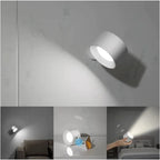 LumiFlex: Wireless LED Wall Light – Magnetic Rechargeable Lamp with 360° Rotation