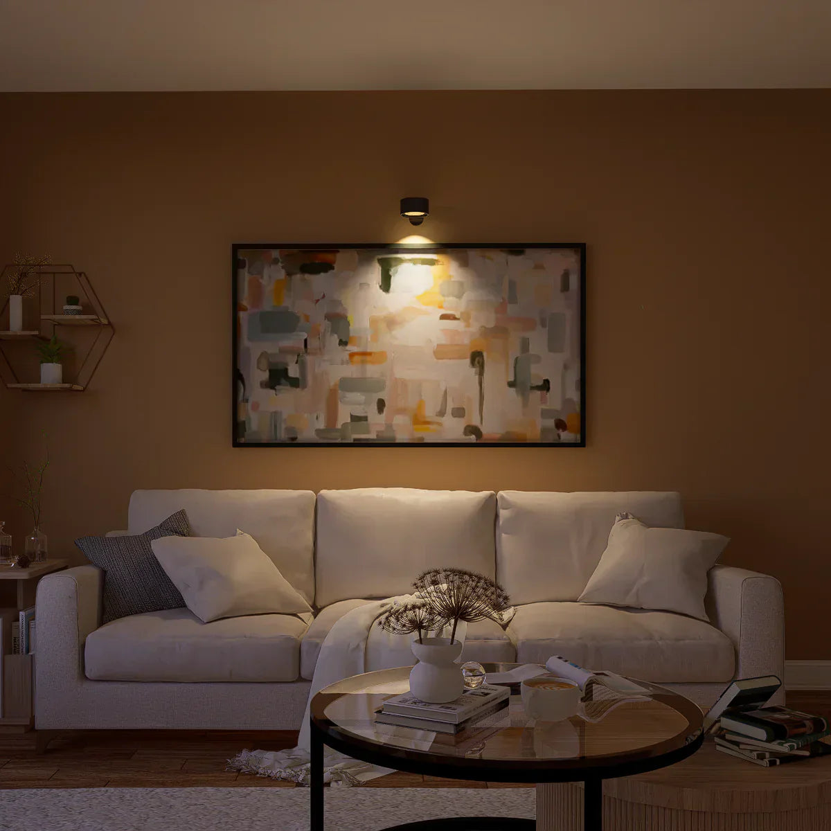LumiFlex: Wireless LED Wall Light – Magnetic Rechargeable Lamp with 360° Rotation