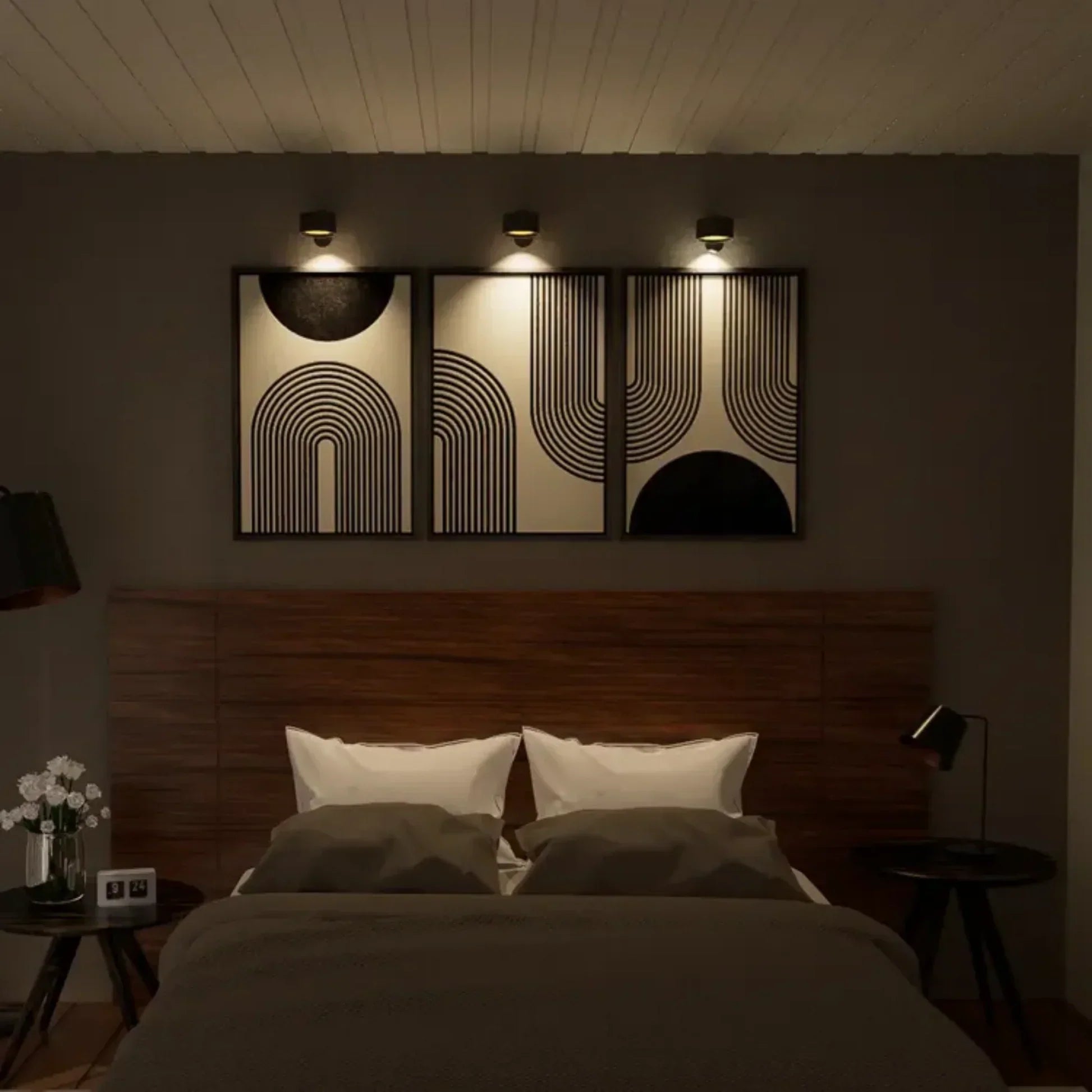 LumiFlex: Wireless LED Wall Light – Magnetic Rechargeable Lamp with 360° Rotation