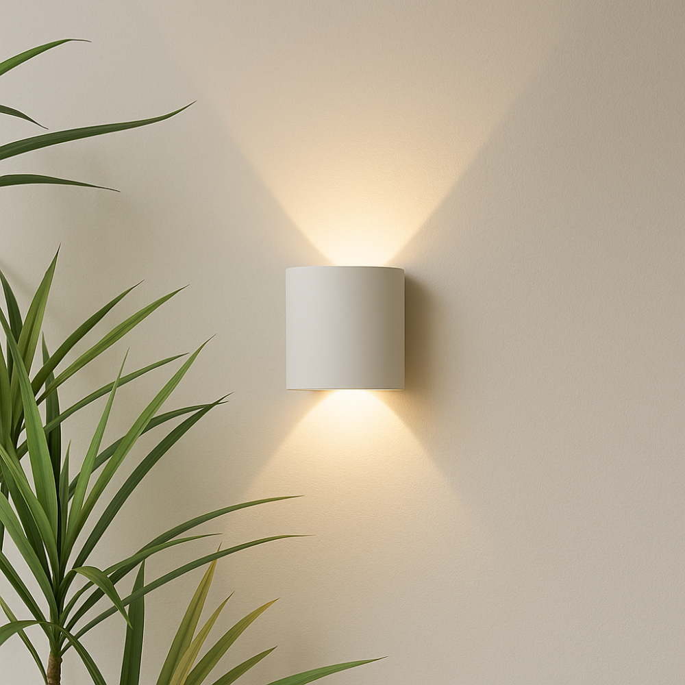 LumiForma: LED Wall Light for Indoor & Outdoor Use in Modern Minimalist Design