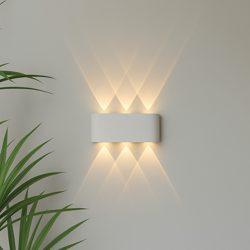 LumiForma: LED Wall Light for Indoor & Outdoor Use in Modern Minimalist Design