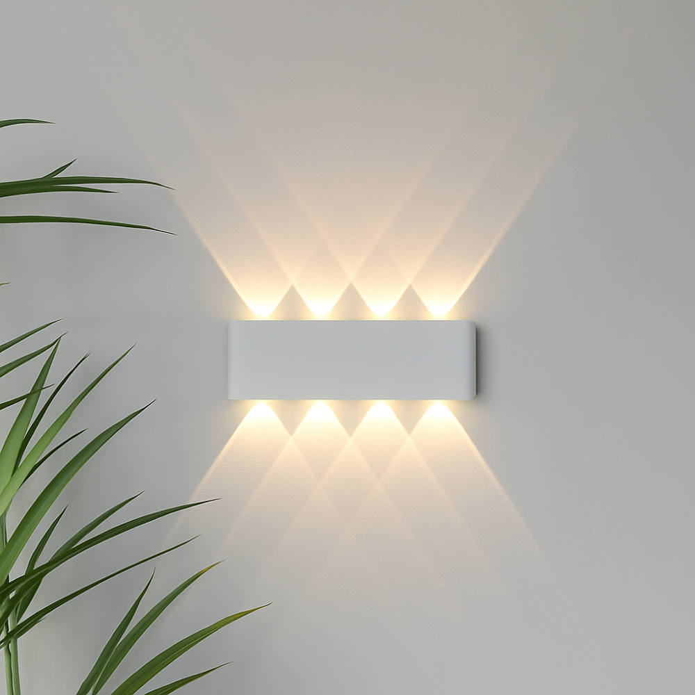 LumiForma: LED Wall Light for Indoor & Outdoor Use in Modern Minimalist Design