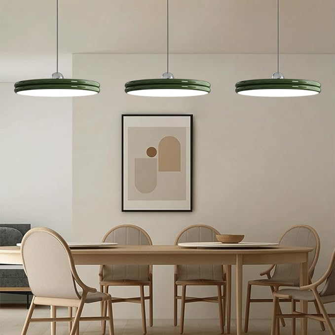LumiForma: Minimalistic Metal-Acrylic Pendant Light with 3-Stage Dimming – for Living Room & Dining Room