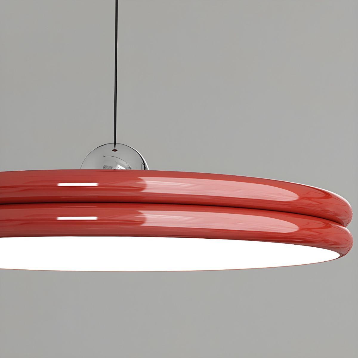 LumiForma: Minimalistic Metal-Acrylic Pendant Light with 3-Stage Dimming – for Living Room & Dining Room