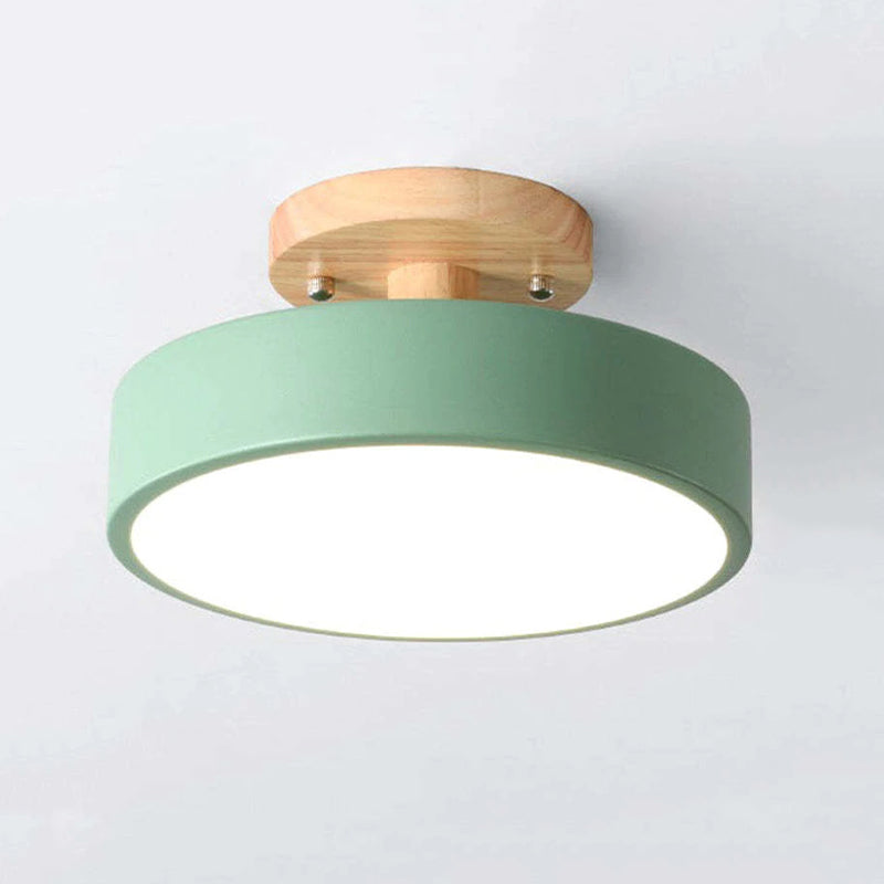 LumiHolz: Modern LED Ceiling Light Made of Wood – Dimmable Design Light for Office & Living Space
