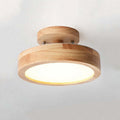 LumiHolz: Modern LED Ceiling Light Made of Wood – Dimmable Design Light for Office & Living Space