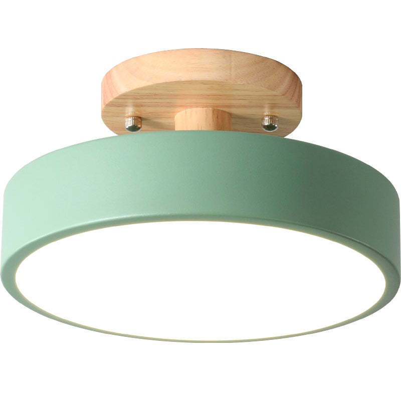 LumiHolz: Modern LED Ceiling Light Made of Wood – Dimmable Design Light for Office & Living Space