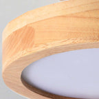 LumiHolz: Modern LED Ceiling Light Made of Wood – Dimmable Design Light for Office & Living Space