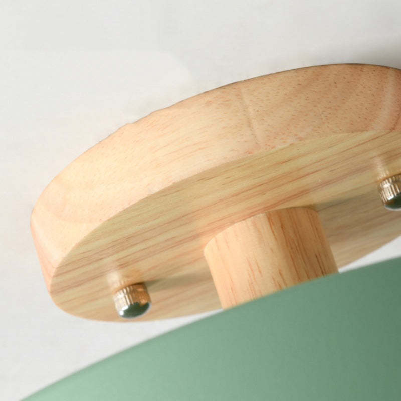 LumiHolz: Modern LED Ceiling Light Made of Wood – Dimmable Design Light for Office & Living Space