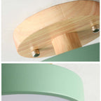 LumiHolz: Modern LED Ceiling Light Made of Wood – Dimmable Design Light for Office & Living Space