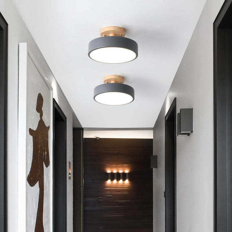 LumiHolz: Modern LED Ceiling Light Made of Wood – Dimmable Design Light for Office & Living Space